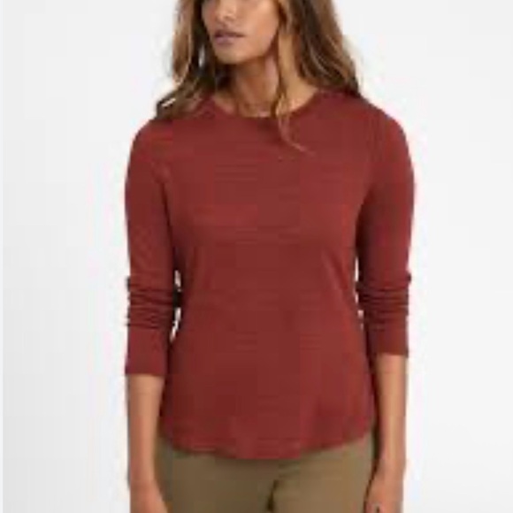 Banana Republic Women's Brick Long Sleeve Top - Picture 1 of 2